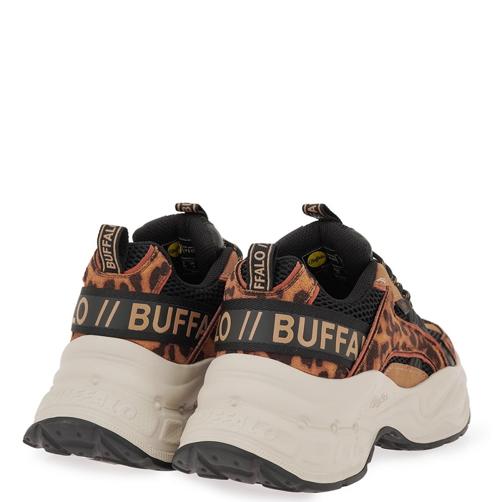BUFFALO</br>Buffalo YUNO BNPD00016355 Γυναικεία Sneakers Ταμπά/Μαύρο Λεοπάρ BUFFALO</br>Buffalo YUNO BNPD00016355 Γυναικεία Sneakers Ταμπά/Μαύρο Λεοπάρ