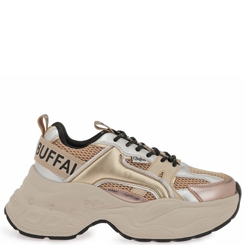 Buffalo YUNO BNPD00016356 Γυναικεία Sneakers Μπεζ/Ασημί
