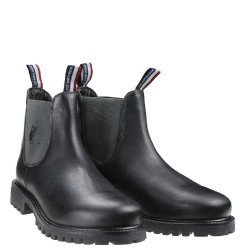 Ανδρικά Μποτάκια Μαύρο Δέρμα Chelsea BORAL002-LTH-BLK U.S. Polo Assn.