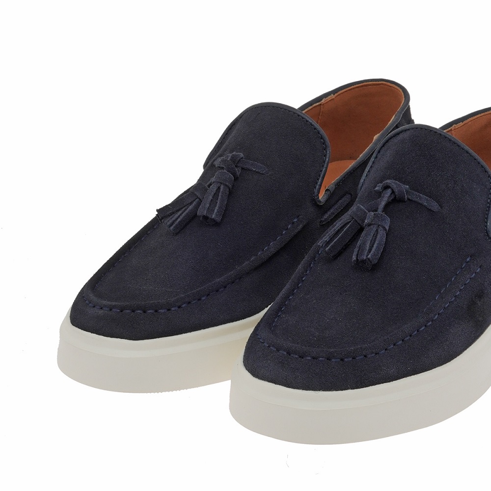 RENATO GARINI</br>Renato Garini BRISTOL-2868AB Ανδρικά Μοκασίνια/Loafers Μπλε Suede