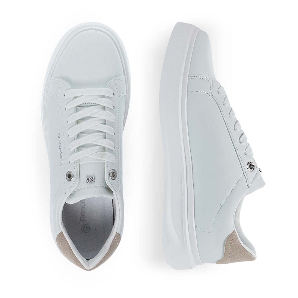 RENATO GARINI</br>Renato Garini BRISTOL-708 Ανδρικά Sneakers Λευκό/Μπεζ