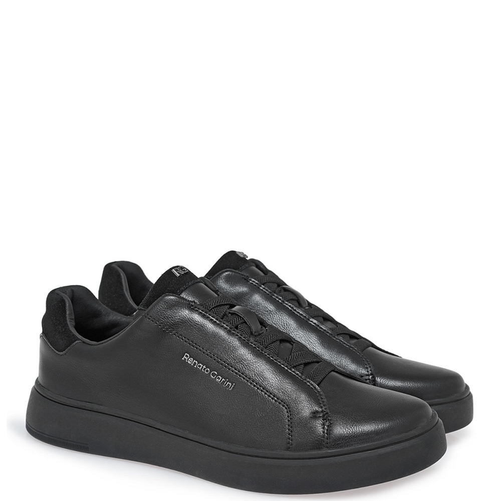 RENATO GARINI</br>Renato Garini BRUNO-055 Ανδρικά Sneakers Μαύρο/Μαύρο Καστόρι