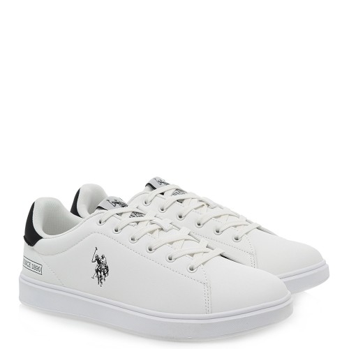 U.S. Polo Assn. BYRON001D-WHI-BLK04 Ανδρικά Sneakers Λευκό/Μαύρο U.S. Polo Assn. BYRON001D-WHI-BLK04 Ανδρικά Sneakers Λευκό/Μαύρο