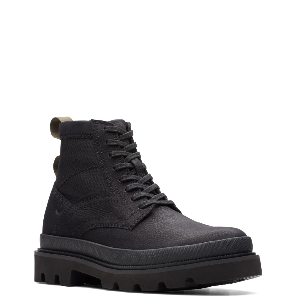 CLARKS</br>Ανδρικά Μποτάκια Μαύρο Nubuck BADELL HI Clarks CLARKS</br>Ανδρικά Μποτάκια Μαύρο Nubuck BADELL HI Clarks