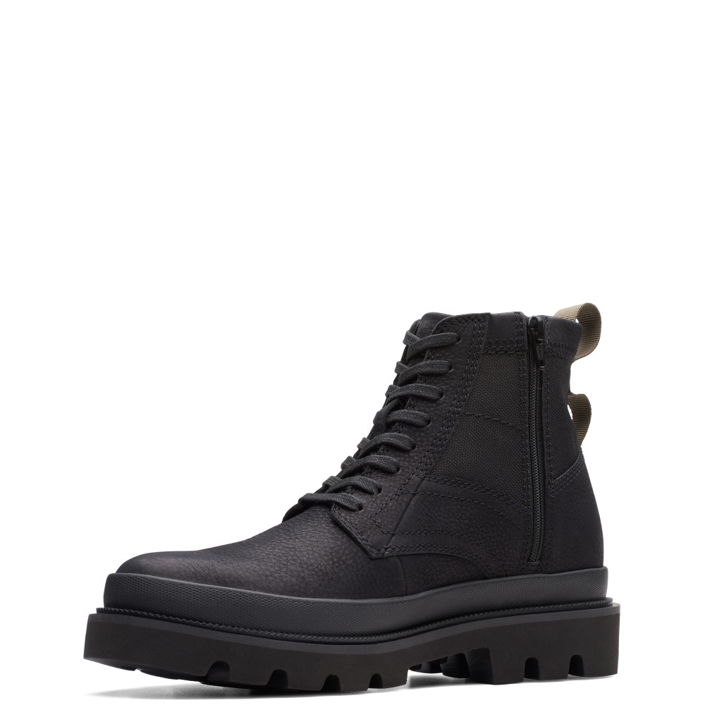 CLARKS</br>Ανδρικά Μποτάκια Μαύρο Nubuck BADELL HI Clarks CLARKS</br>Ανδρικά Μποτάκια Μαύρο Nubuck BADELL HI Clarks