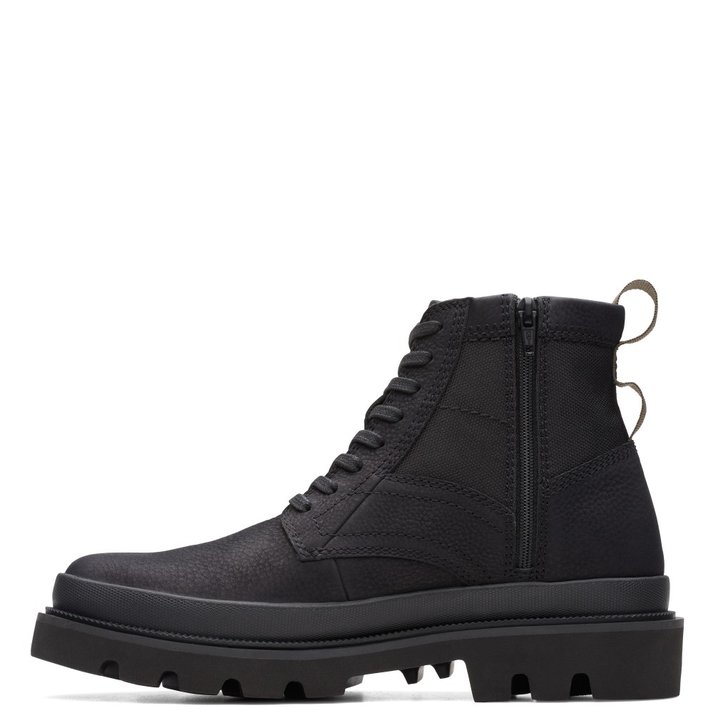 CLARKS</br>Ανδρικά Μποτάκια Μαύρο Nubuck BADELL HI Clarks CLARKS</br>Ανδρικά Μποτάκια Μαύρο Nubuck BADELL HI Clarks