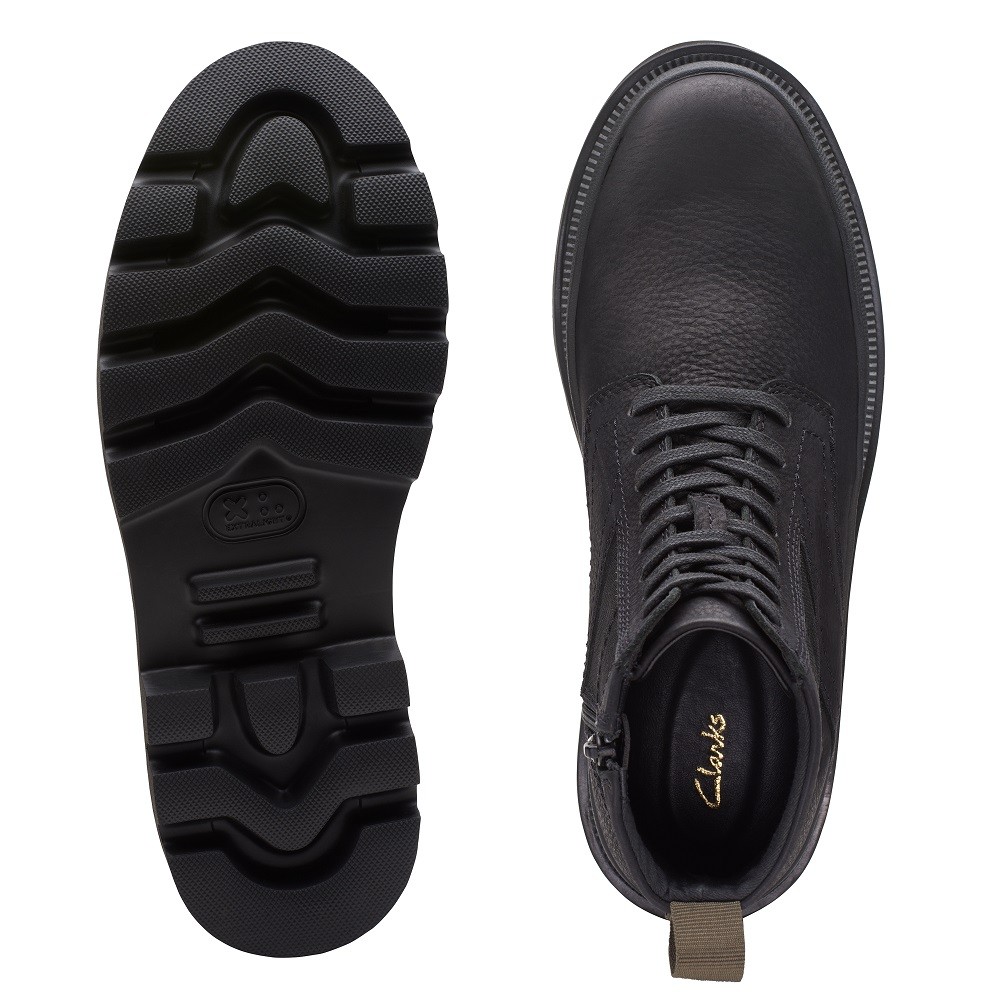 CLARKS</br>Ανδρικά Μποτάκια Μαύρο Nubuck BADELL HI Clarks CLARKS</br>Ανδρικά Μποτάκια Μαύρο Nubuck BADELL HI Clarks