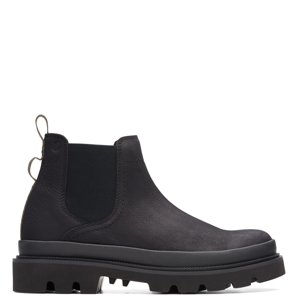 CLARKS</br>Ανδρικά Μποτάκια Μαύρο Chelsea Nubuck BADELL TOP Clarks CLARKS</br>Ανδρικά Μποτάκια Μαύρο Chelsea Nubuck BADELL TOP Clarks