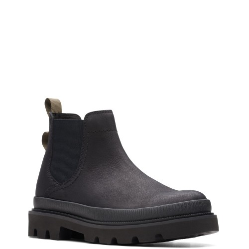 Ανδρικά Μποτάκια Μαύρο Chelsea Nubuck BADELL TOP Clarks Ανδρικά Μποτάκια Μαύρο Chelsea Nubuck BADELL TOP Clarks