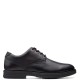 CLARKS</br>Ανδρικά Δετά Παπούτσια Μαύρο Δέρμα BANNING PLAIN Clarks CLARKS</br>Ανδρικά Δετά Παπούτσια Μαύρο Δέρμα BANNING PLAIN Clarks