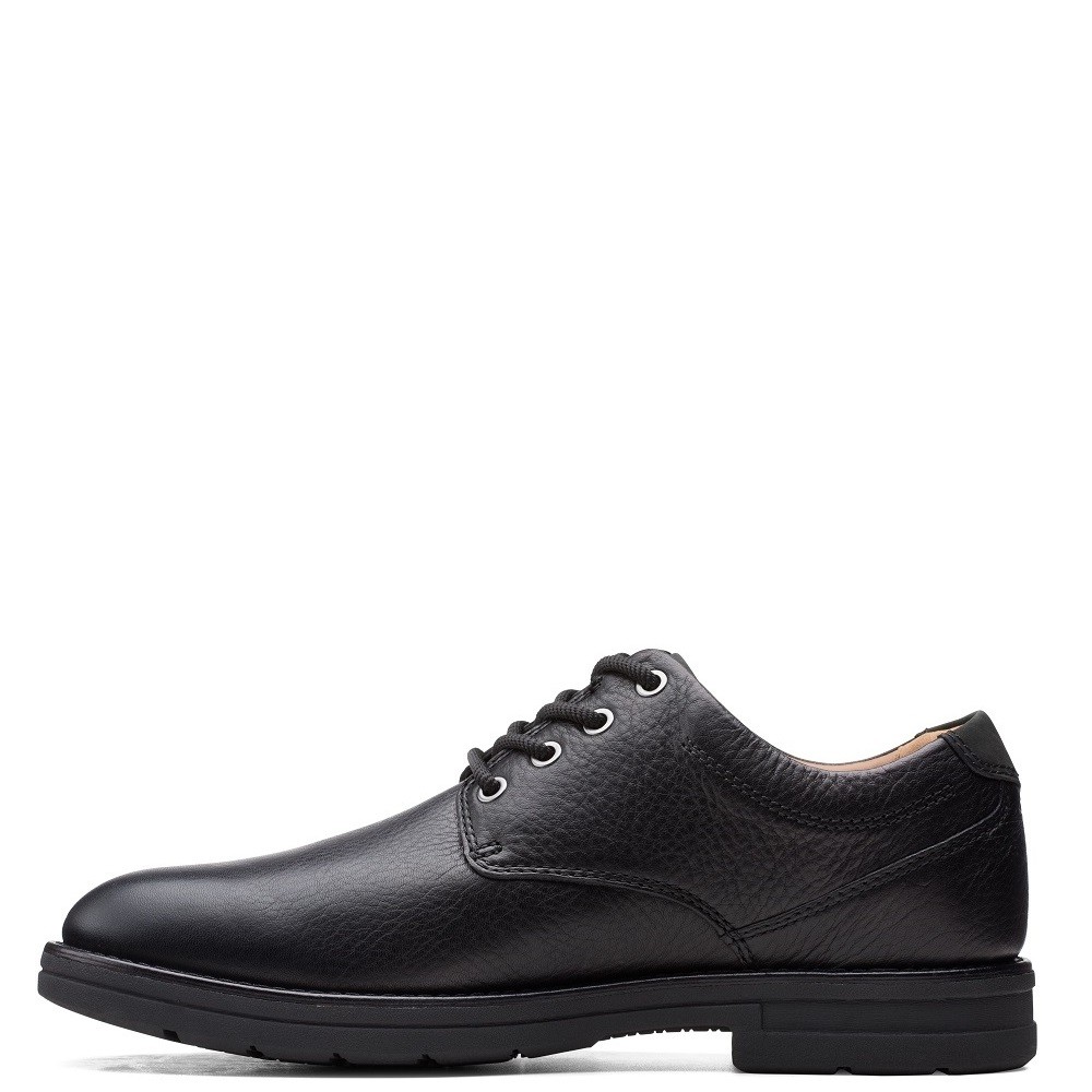 CLARKS</br>Ανδρικά Δετά Παπούτσια Μαύρο Δέρμα BANNING PLAIN Clarks CLARKS</br>Ανδρικά Δετά Παπούτσια Μαύρο Δέρμα BANNING PLAIN Clarks
