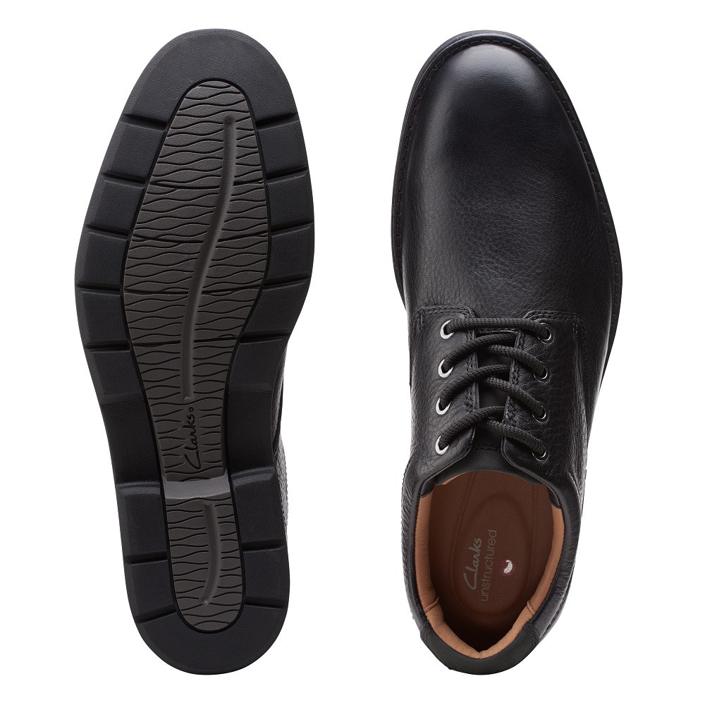 CLARKS</br>Ανδρικά Δετά Παπούτσια Μαύρο Δέρμα BANNING PLAIN Clarks CLARKS</br>Ανδρικά Δετά Παπούτσια Μαύρο Δέρμα BANNING PLAIN Clarks