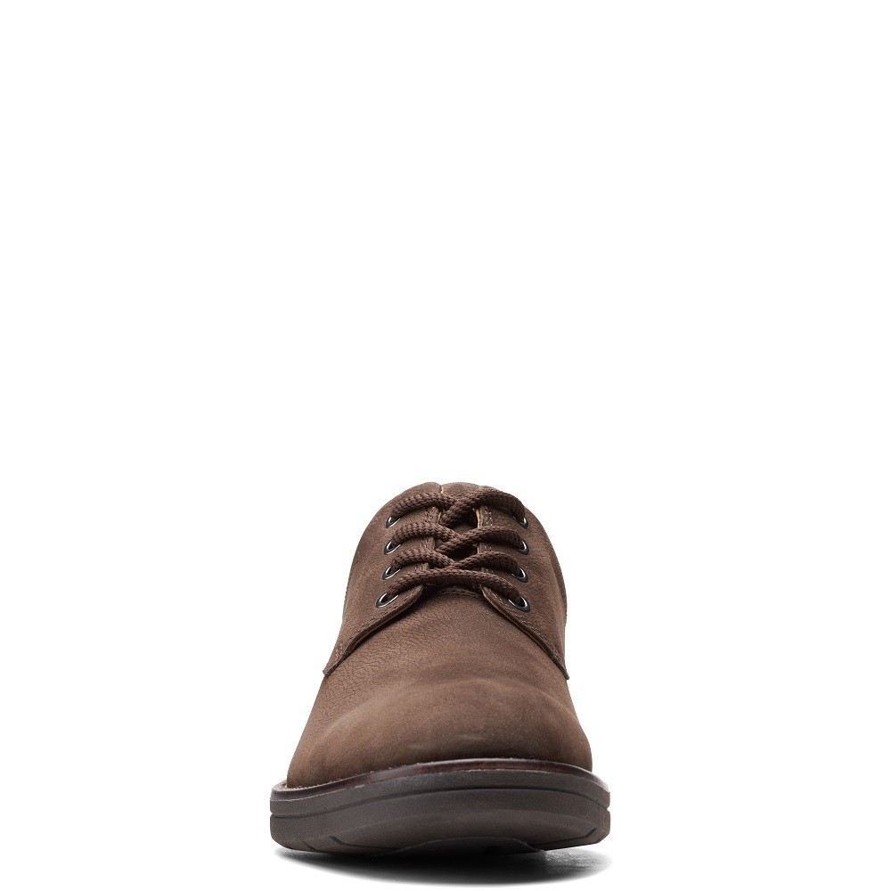 CLARKS</br>Ανδρικά Δετά Παπούτσια Καφέ Δέρμα Nubuck BANNING PLAIN Clarks CLARKS</br>Ανδρικά Δετά Παπούτσια Καφέ Δέρμα Nubuck BANNING PLAIN Clarks