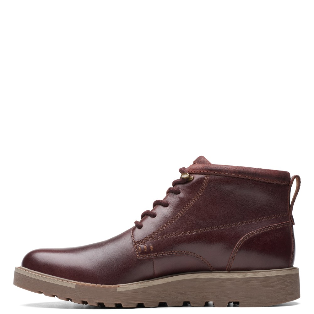 CLARKS</br>Ανδρικά Μποτάκια Καφέ Δέρμα BARNES LACE Clarks CLARKS</br>Ανδρικά Μποτάκια Καφέ Δέρμα BARNES LACE Clarks