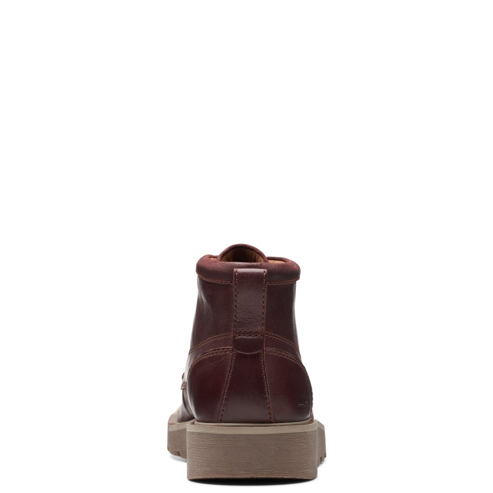 CLARKS</br>Ανδρικά Μποτάκια Καφέ Δέρμα BARNES LACE Clarks CLARKS</br>Ανδρικά Μποτάκια Καφέ Δέρμα BARNES LACE Clarks