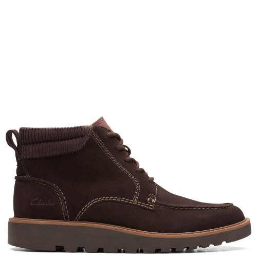 Ανδρικά Μποτάκια Καφέ Suede BARNES MID Clarks Ανδρικά Μποτάκια Καφέ Suede BARNES MID Clarks