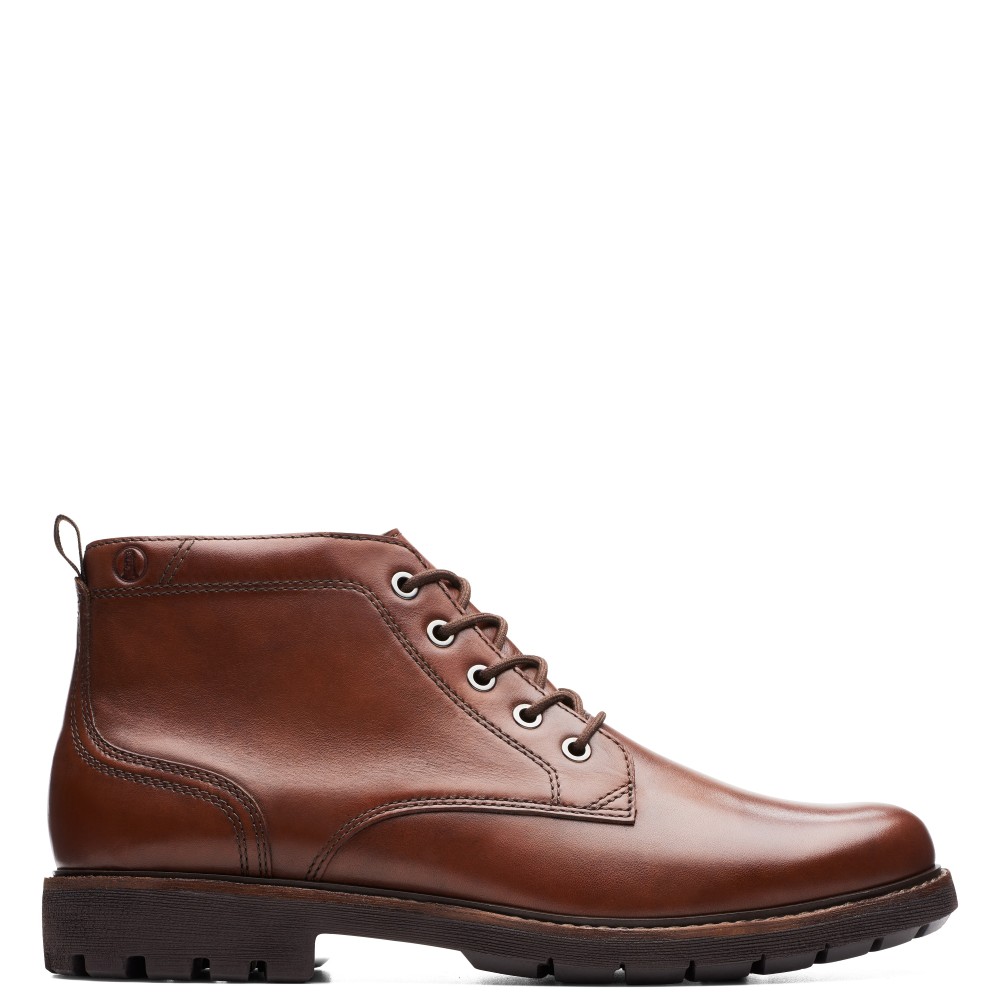 CLARKS</br>Ανδρικά Μποτάκια Ταμπά Δέρμα BATCOMBE MIX Clarks CLARKS</br>Ανδρικά Μποτάκια Ταμπά Δέρμα BATCOMBE MIX Clarks