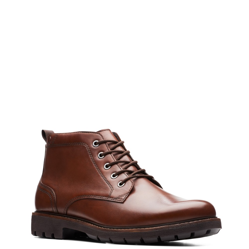 CLARKS</br>Ανδρικά Μποτάκια Ταμπά Δέρμα BATCOMBE MIX Clarks CLARKS</br>Ανδρικά Μποτάκια Ταμπά Δέρμα BATCOMBE MIX Clarks