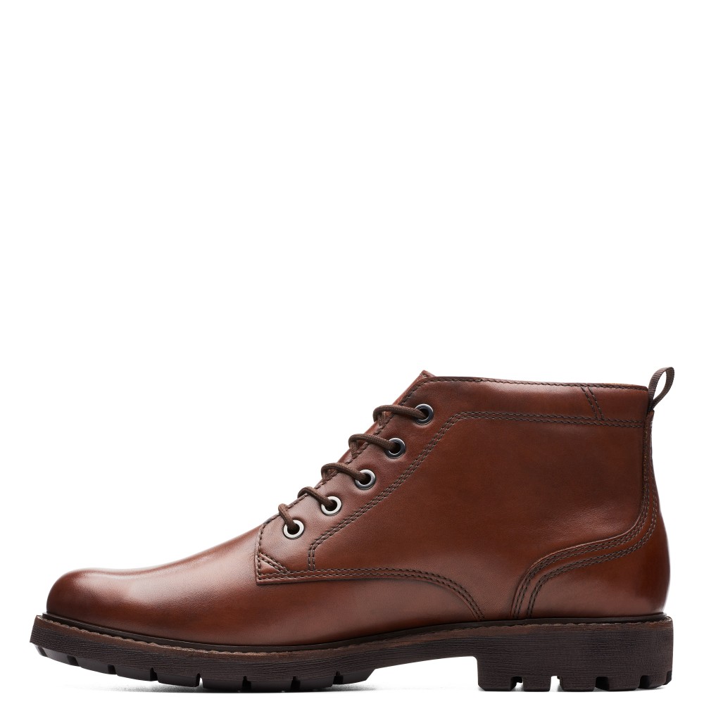CLARKS</br>Ανδρικά Μποτάκια Ταμπά Δέρμα BATCOMBE MIX Clarks CLARKS</br>Ανδρικά Μποτάκια Ταμπά Δέρμα BATCOMBE MIX Clarks