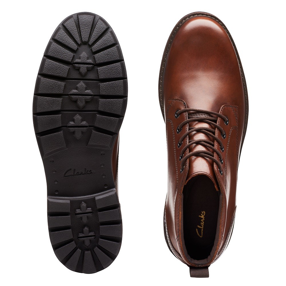 CLARKS</br>Ανδρικά Μποτάκια Ταμπά Δέρμα BATCOMBE MIX Clarks CLARKS</br>Ανδρικά Μποτάκια Ταμπά Δέρμα BATCOMBE MIX Clarks