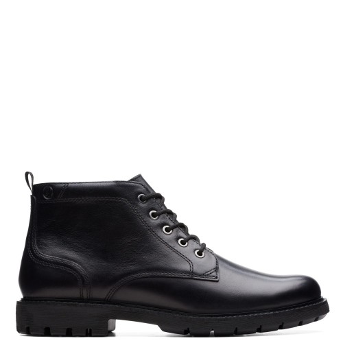 Ανδρικά Μποτάκια Μαύρο Δέρμα BATCOMBE MIX Clarks