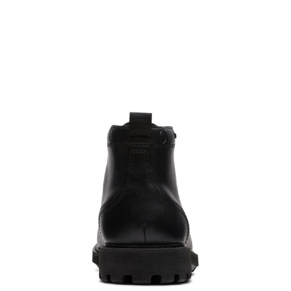 CLARKS</br>Ανδρικά Μποτάκια Μαύρο Δέρμα BATCOMBE MIX Clarks CLARKS</br>Ανδρικά Μποτάκια Μαύρο Δέρμα BATCOMBE MIX Clarks