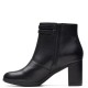 CLARKS</br>Γυναικεία Μποτάκια Μαύρο Δέρμα BAYLA LIGHT Clarks