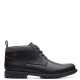 CLARKS</br>Ανδρικά Μποτάκια Μαύρο Δέρμα BONZER MID Clarks