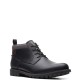 CLARKS</br>Ανδρικά Μποτάκια Μαύρο Δέρμα BONZER MID Clarks