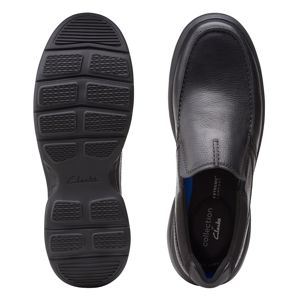 CLARKS</br>Ανδρικά Παντοφλέ Παπούτσια Μαύρο Δέρμα BRADLEY FREE (H) Clarks CLARKS</br>Ανδρικά Παντοφλέ Παπούτσια Μαύρο Δέρμα BRADLEY FREE (H) Clarks