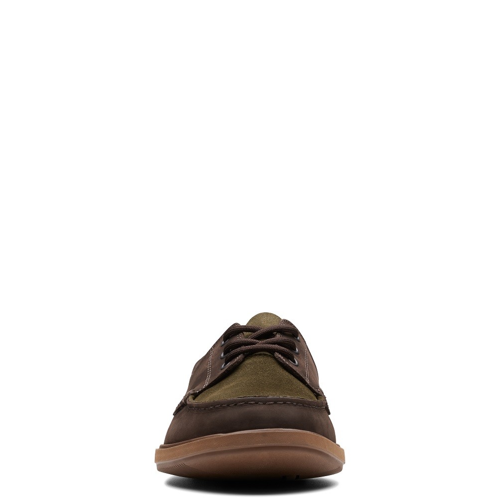 CLARKS</br>Ανδρικά Boat-shoes/Ιστιοπλοϊκά Καφέ Δέρμα Nubuck BRATTON BOAT Clarks CLARKS</br>Ανδρικά Boat-shoes/Ιστιοπλοϊκά Καφέ Δέρμα Nubuck BRATTON BOAT Clarks