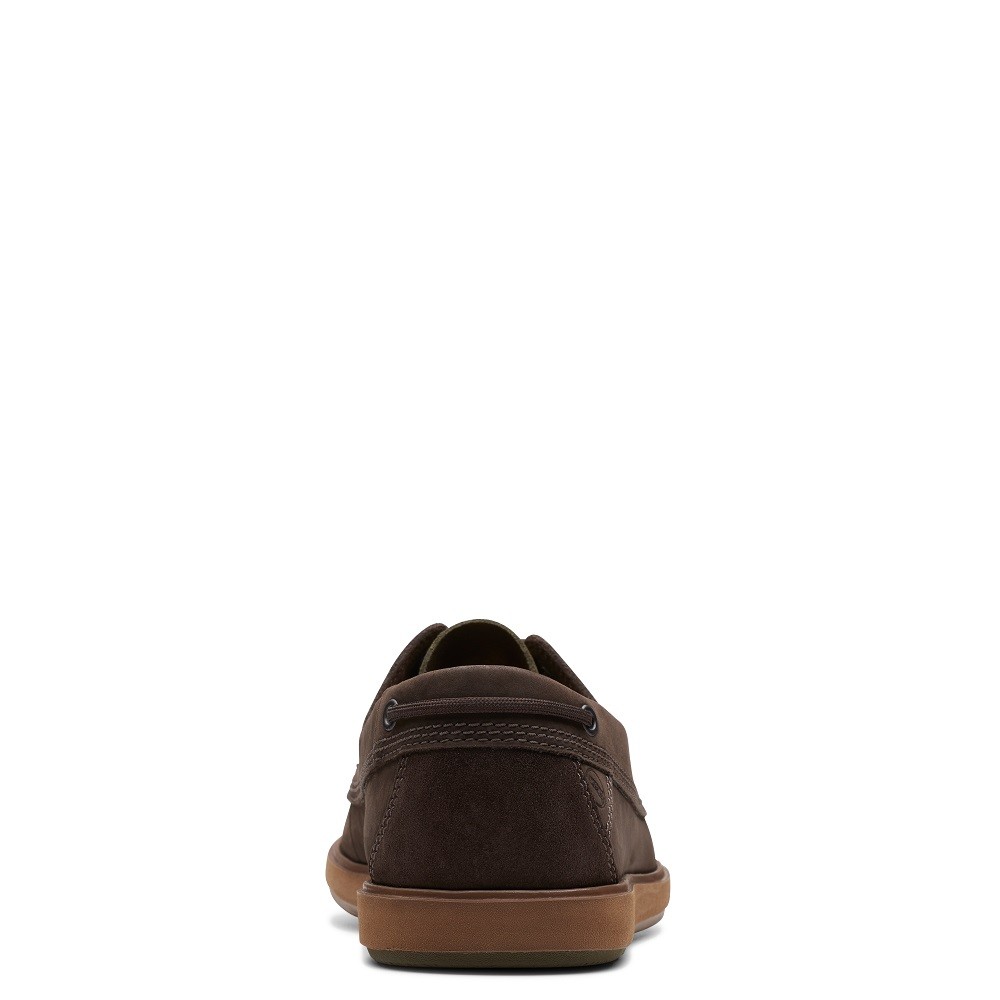 CLARKS</br>Ανδρικά Boat-shoes/Ιστιοπλοϊκά Καφέ Δέρμα Nubuck BRATTON BOAT Clarks CLARKS</br>Ανδρικά Boat-shoes/Ιστιοπλοϊκά Καφέ Δέρμα Nubuck BRATTON BOAT Clarks