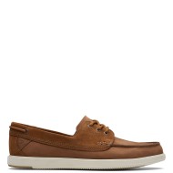 Ανδρικά Boat-shoes/Ιστιοπλοϊκά Ταμπά Δέρμα Nubuck BRATTON BOAT Clarks