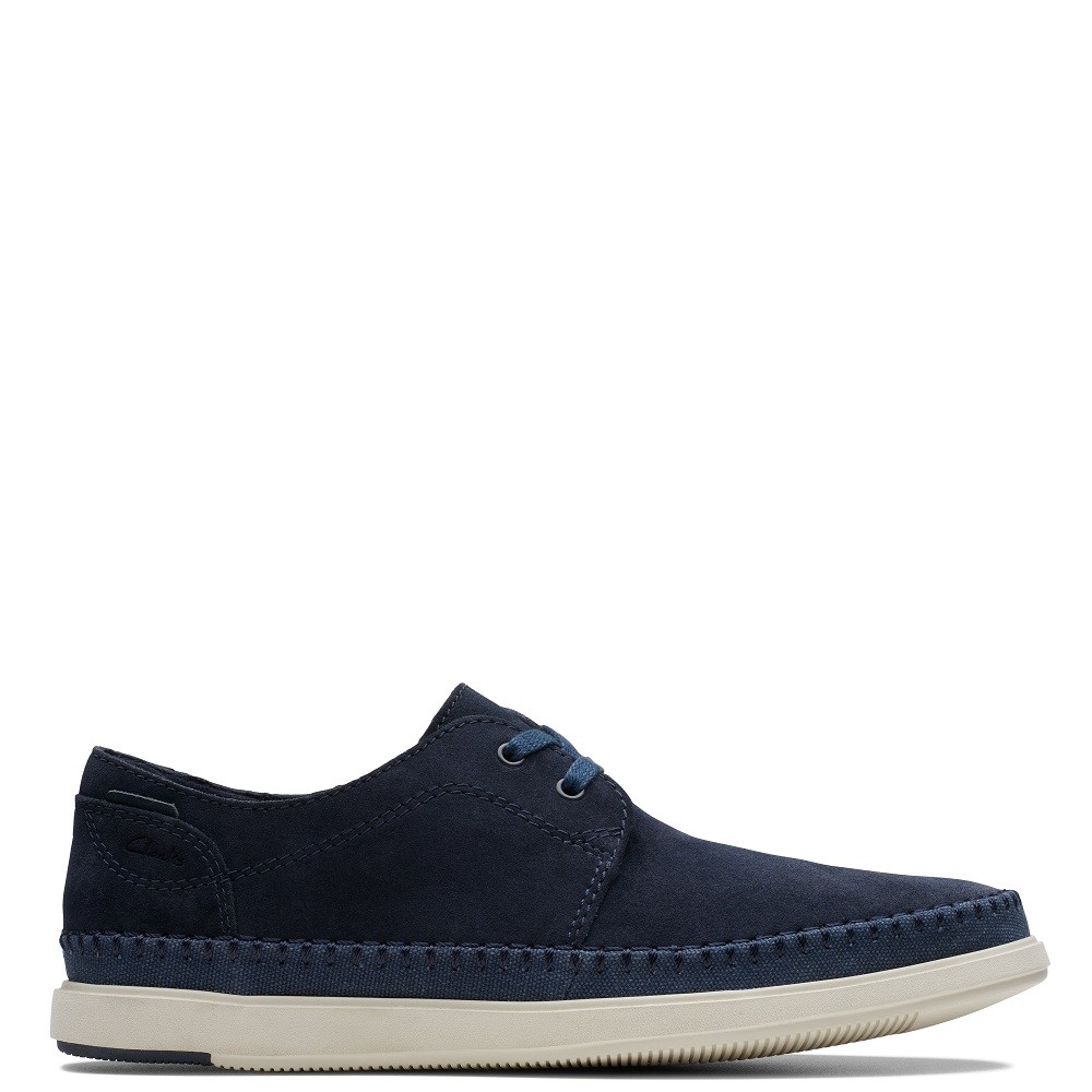 CLARKS</br>Ανδρικά Δετά Παπούτσια Μπλε Suede BRATTON LO Clarks CLARKS</br>Ανδρικά Δετά Παπούτσια Μπλε Suede BRATTON LO Clarks