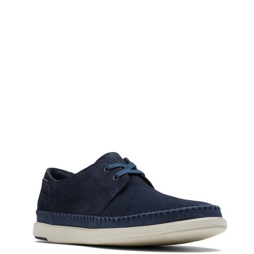 Ανδρικά Δετά Παπούτσια Μπλε Suede BRATTON LO Clarks