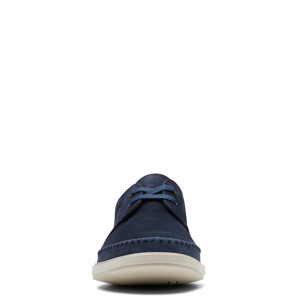 CLARKS</br>Ανδρικά Δετά Παπούτσια Μπλε Suede BRATTON LO Clarks CLARKS</br>Ανδρικά Δετά Παπούτσια Μπλε Suede BRATTON LO Clarks