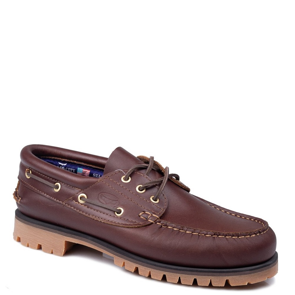 SEA & CITY</br>Sea & City C14 TRACTOR Ανδρικά Boat-shoes/Ιστιοπλοϊκά Μπράντυ/HS Δέρμα SEA & CITY</br>Sea & City C14 TRACTOR Ανδρικά Boat-shoes/Ιστιοπλοϊκά Μπράντυ/HS Δέρμα