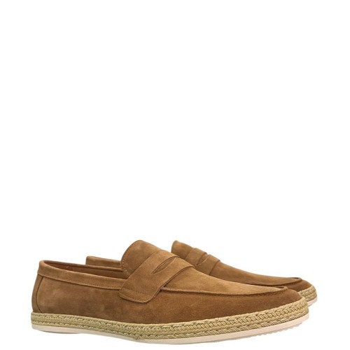 Ανδρικά Μοκασίνια/Loafers Κάμελ Suede C202-V5058 Renato Garini