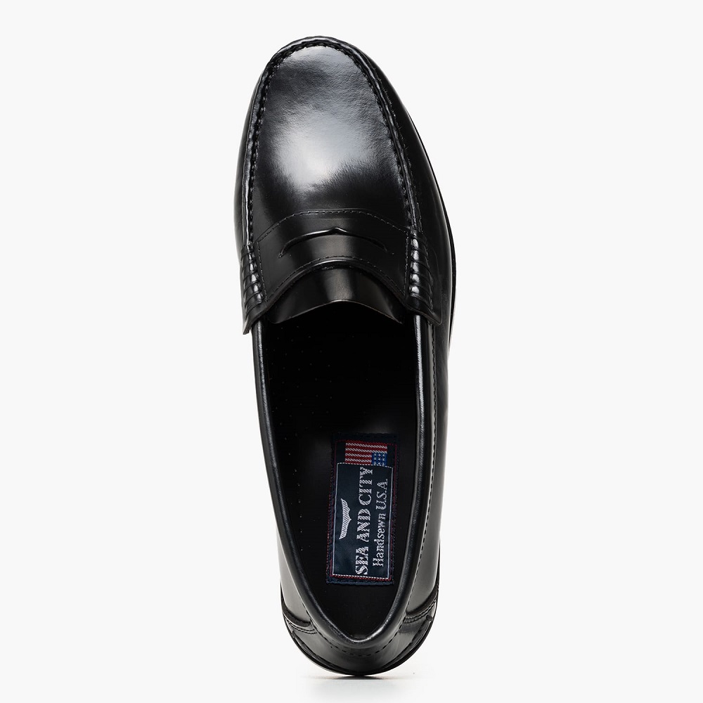 SEA & CITY</br>Sea & City C347700 Ανδρικά Μοκασίνια/Loafers Μαύρο Δέρμα SEA & CITY</br>Sea & City C347700 Ανδρικά Μοκασίνια/Loafers Μαύρο Δέρμα