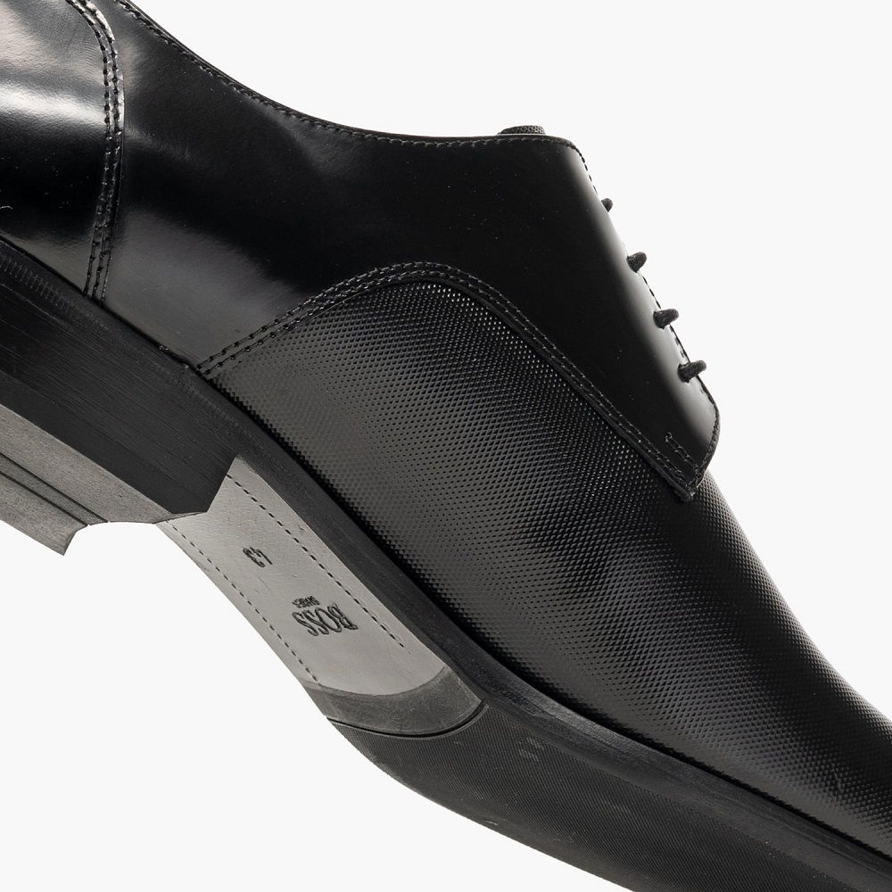 BOSS</br>Boss C7513 POINT Ανδρικά Δετά Παπούτσια Μαύρο Δέρμα