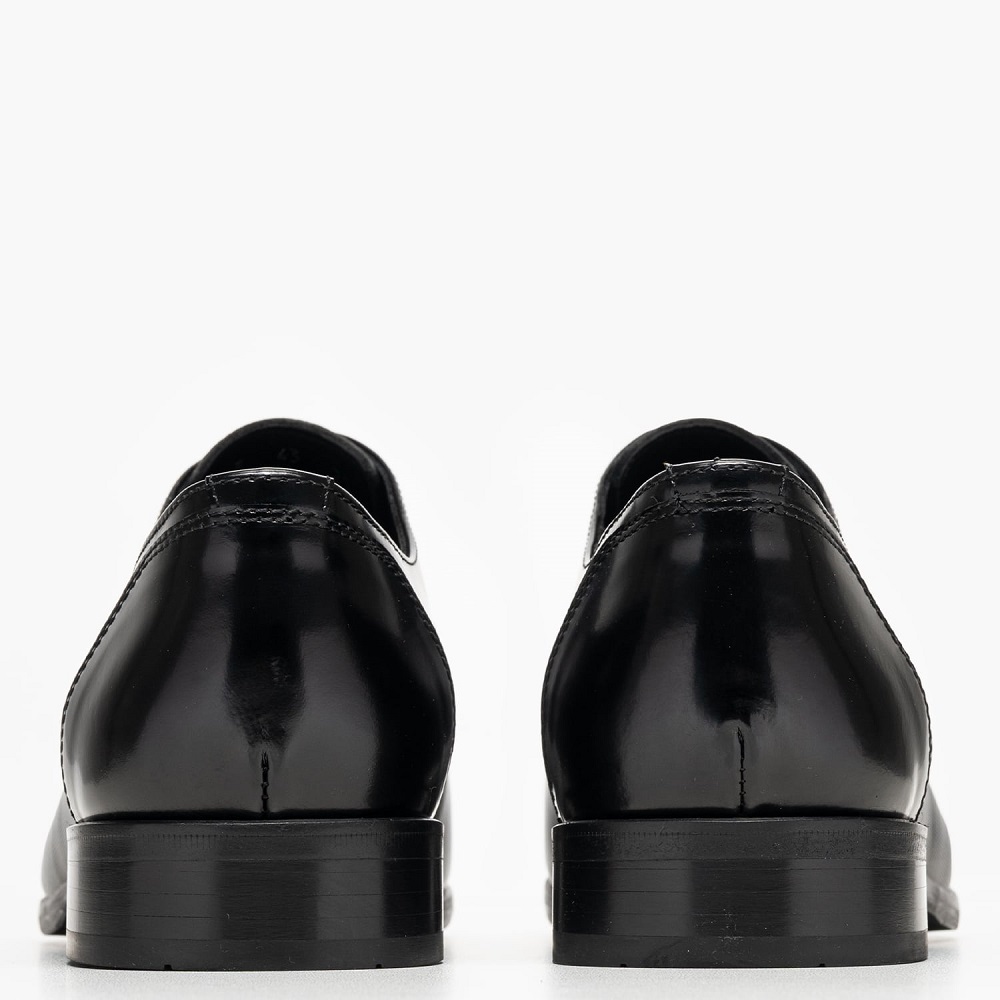 BOSS</br>Boss C7513 POINT Ανδρικά Δετά Παπούτσια Μαύρο Δέρμα