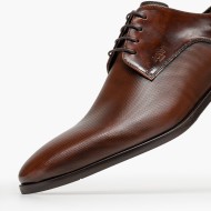 Boss C7513 POINT Ανδρικά Δετά Παπούτσια Κονιάκ Δέρμα