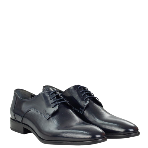 Boss C7513 POINT Ανδρικά Δετά Παπούτσια Μπλε Δέρμα Boss C7513 POINT Ανδρικά Δετά Παπούτσια Μπλε Δέρμα