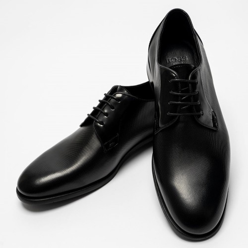 Boss C7733 POINT Ανδρικά Δετά Παπούτσια Μαύρο Δέρμα Boss C7733 POINT Ανδρικά Δετά Παπούτσια Μαύρο Δέρμα