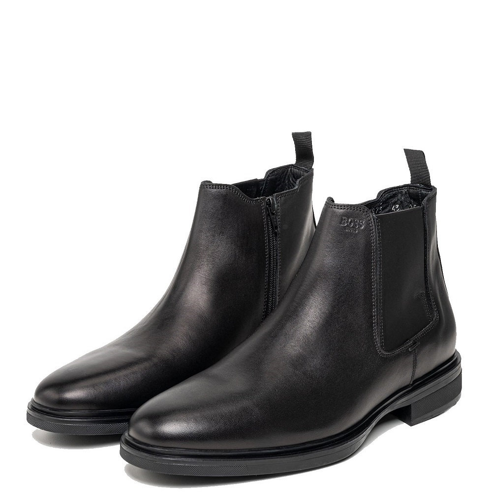 BOSS</br>Boss C7873 DIAMOND Ανδρικά Μποτάκια Chelsea Μαύρο Δέρμα