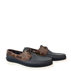 Ανδρικά Boat-shoes/Ιστιοπλοϊκά Μπλε-Μπράντυ/W Δέρμα C88 DALLAS Sea & City 