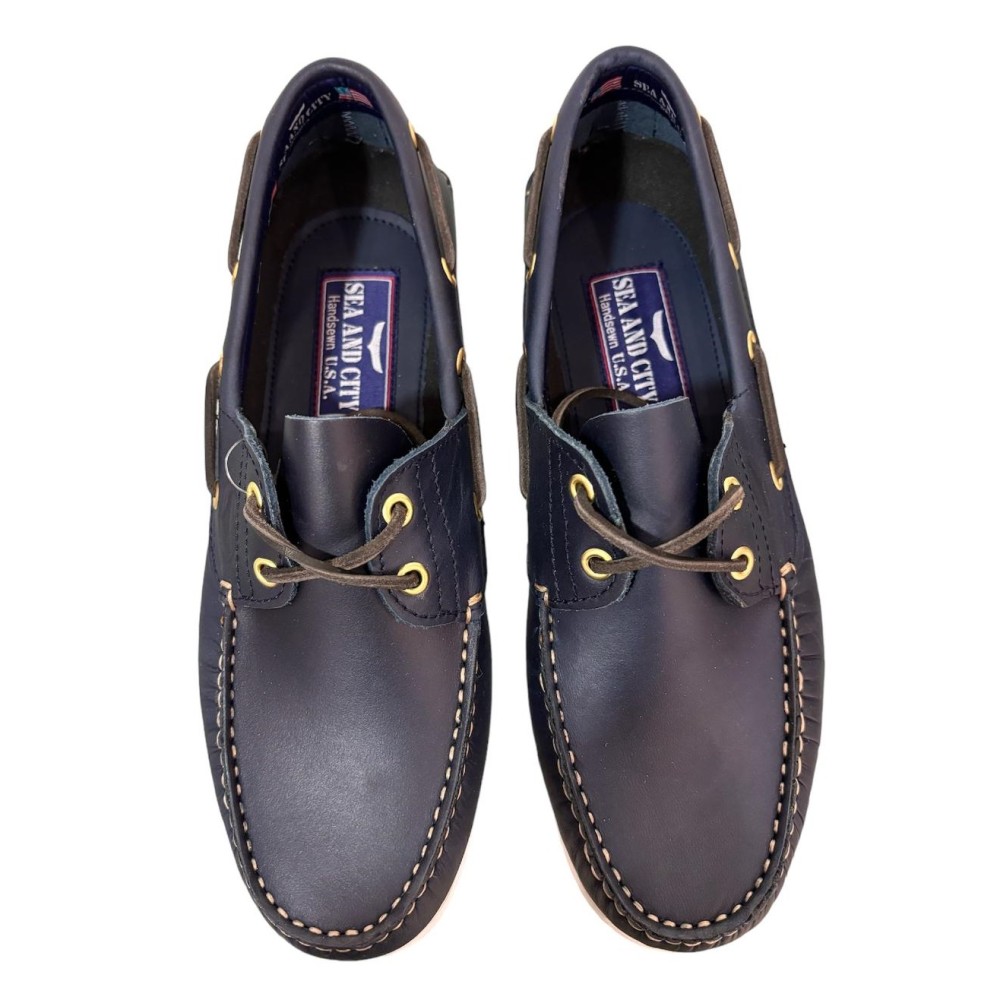 SEA & CITY</br>Ανδρικά Boat-shoes/Ιστιοπλοϊκά Μπλε/W Δέρμα C88 DALLAS Sea & City