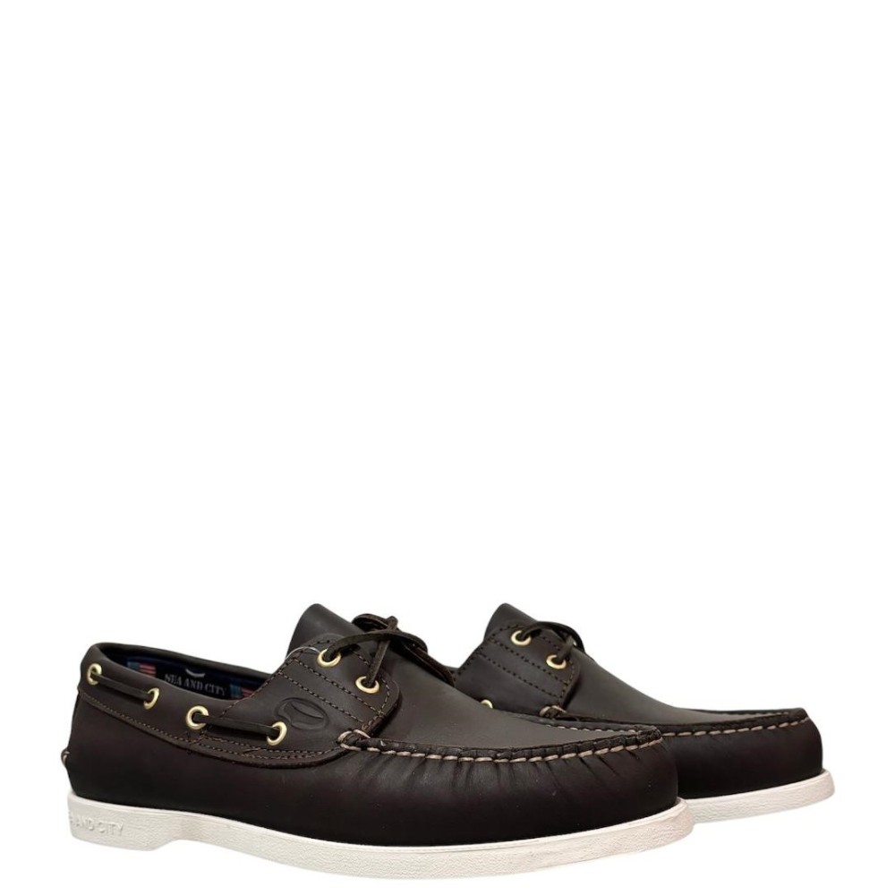 SEA & CITY</br>Ανδρικά Boat-shoes/Ιστιοπλοϊκά Καφέ/W Δέρμα C88 Sea & City SEA & CITY</br>Ανδρικά Boat-shoes/Ιστιοπλοϊκά Καφέ/W Δέρμα C88 Sea & City