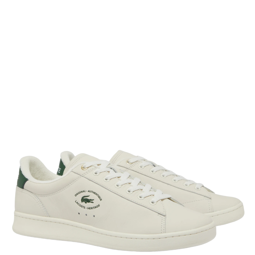 LACOSTE</br>Ανδρικά Sneakers Μπεζ/Πράσινο Δέρμα CARNABY SET 48SMA00121Y5 Lacoste LACOSTE</br>Ανδρικά Sneakers Μπεζ/Πράσινο Δέρμα CARNABY SET 48SMA00121Y5 Lacoste