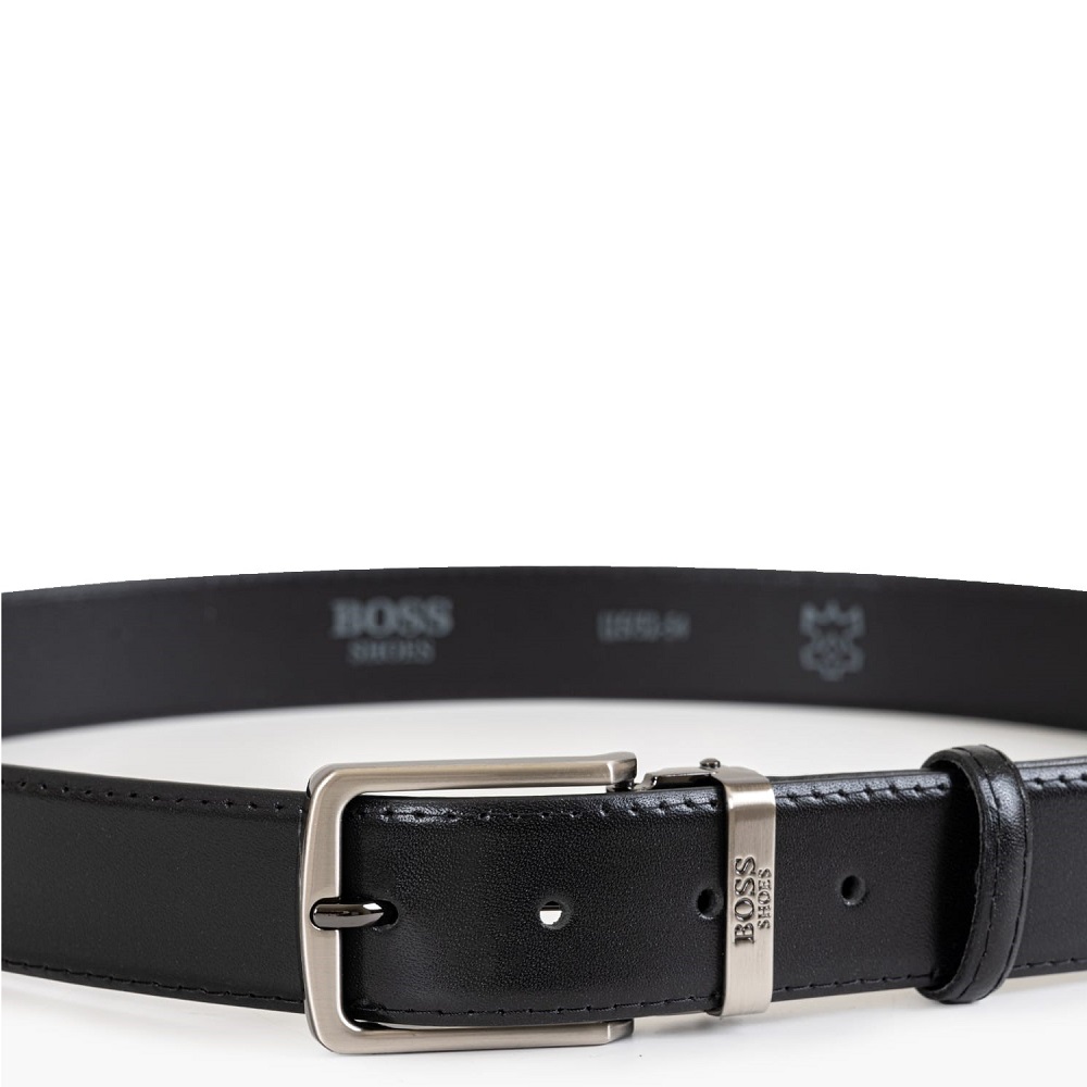 BOSS</br>Boss CB001 DIAMOND Ανδρική Ζώνη Μαύρο Δέρμα